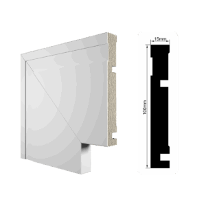 Guarnição Frisado 10cm Branco