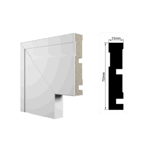 Guarnição Frisado 7cm Branco