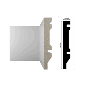 Rodapé Liso 10cm Branco